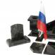 Письменный набор &amp;quot;Алмаз&amp;quot; из змеевика с бюваром и лотком А4 130268