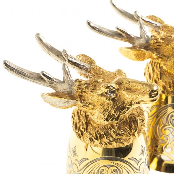 Стопки перевертыши &amp;quot;Олень&amp;quot; 70 мл 2 шт Златоуст 123630