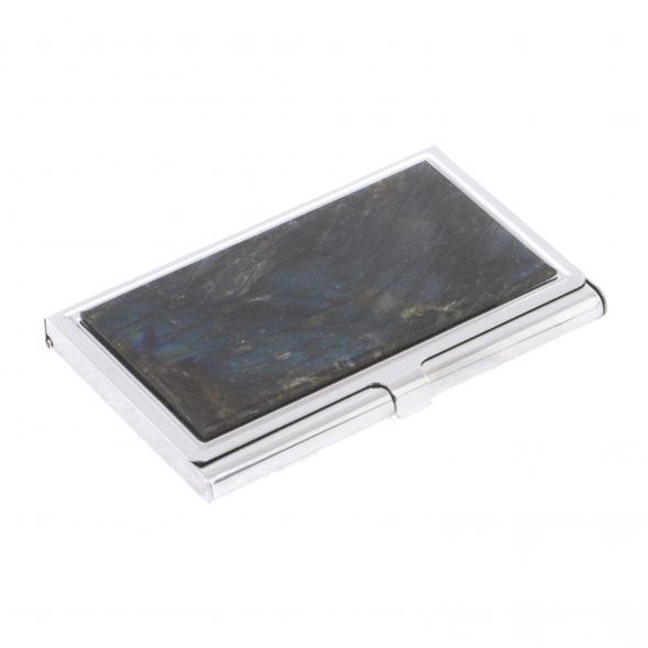 Карманная визитница из камня лабрадор 124616