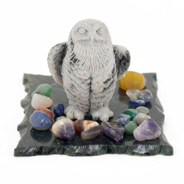Сувенир &amp;quot;Сова полярная&amp;quot; из мрамолита 116305