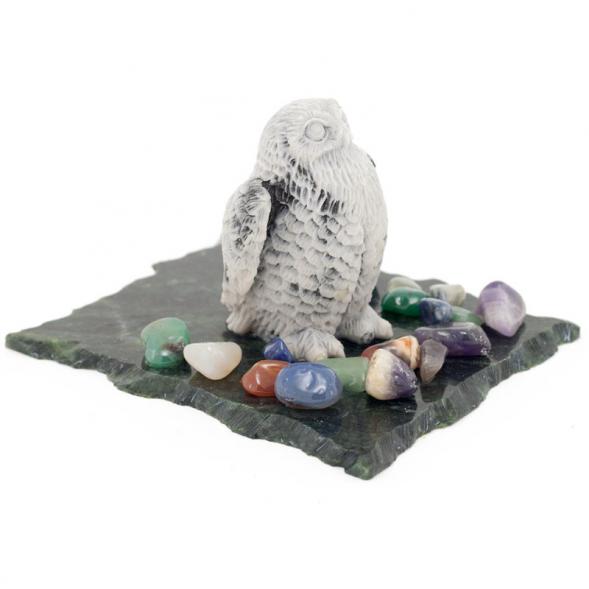 Сувенир &amp;quot;Сова полярная&amp;quot; из мрамолита 116305