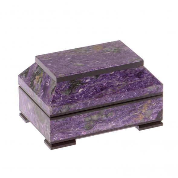 Ларец из чароита &amp;quot;Праздничный&amp;quot; 13х9х7,5 см 125129