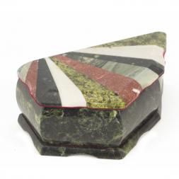 Шкатулка Ракушка с мозаикой 16х9,5х6 см