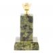 Подсвечник церковный из натурального змеевика &amp;quot;Столбик&amp;quot; 4,5х4,5х7,5 см 120015