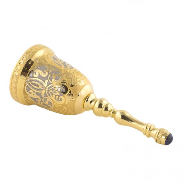 Колокольчик металлический &amp;quot;Лазурит&amp;quot; в подарочном футляре Златоуст 121016