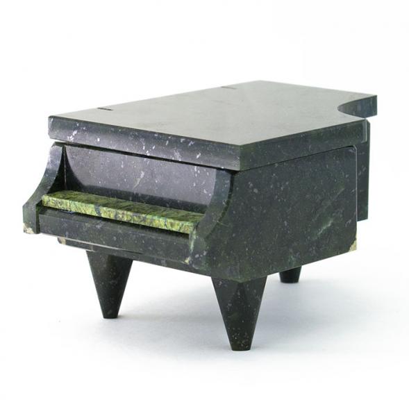 Шкатулка &amp;quot;Рояль&amp;quot; змеевик 14х10х8 см 112145