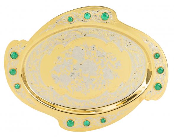 Чайный набор &amp;quot;Малахитовый&amp;quot; в подарочной коробке Златоуст 117866