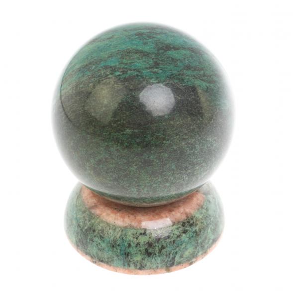 Шар &amp;quot;Антистресс&amp;quot; из змеевика и розового мрамора 9,5 см 127274