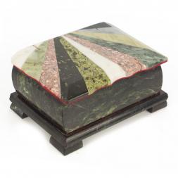Шкатулка с мозаикой 15х9х6,5 см