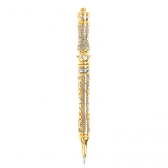 Ручка &amp;quot;Царская&amp;quot; с фианитами мужская Златоуст 127907