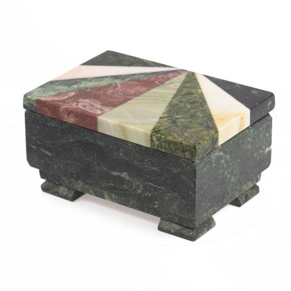 Шкатулка с мозаикой 12х8,5х6,5 см 119165