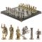 Шахматы подарочные "Римские воины" 44х44 см камень мрамор, змеевик