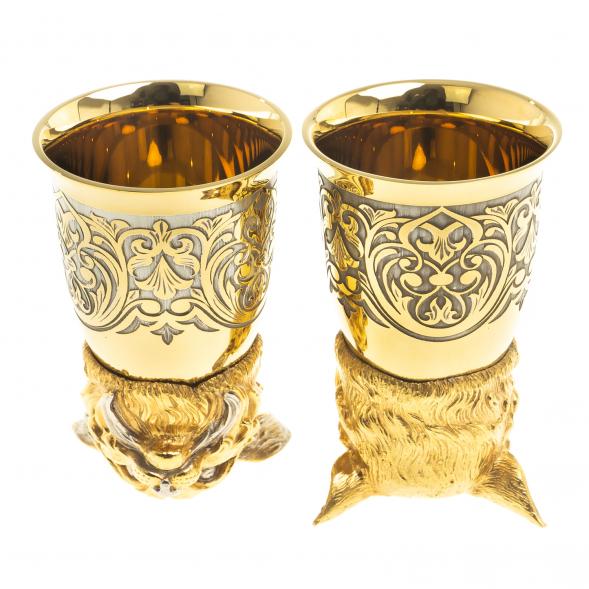 Стопки перевертыши &amp;quot;Рысь&amp;quot; 70 мл 2 шт Златоуст 123633