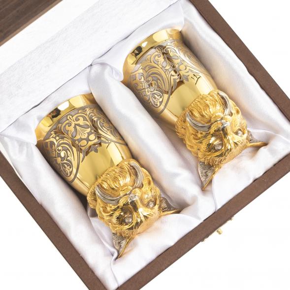 Стопки перевертыши &amp;quot;Рысь&amp;quot; 70 мл 2 шт Златоуст 123633