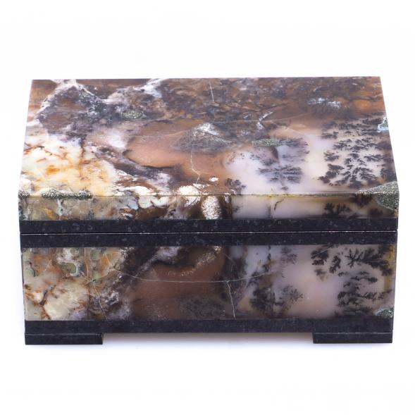 Шкатулка из агата 10х6х4,3 см 124684