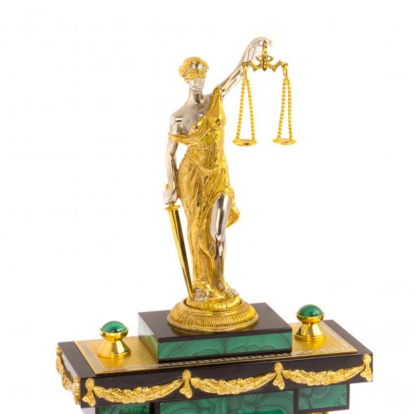 Письменный набор из малахита &amp;quot;Фемида&amp;quot; Златоуст 125278