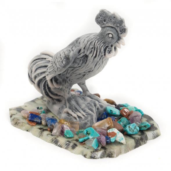 Сувенир &amp;quot;Петух&amp;quot; из мрамолита 117053