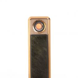 USB зажигалка из камня золотистый обсидиан