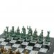 Шахматы &amp;quot;Римские войны&amp;quot; фигуры бронза / патина 44х44 см серый мрамор 128381