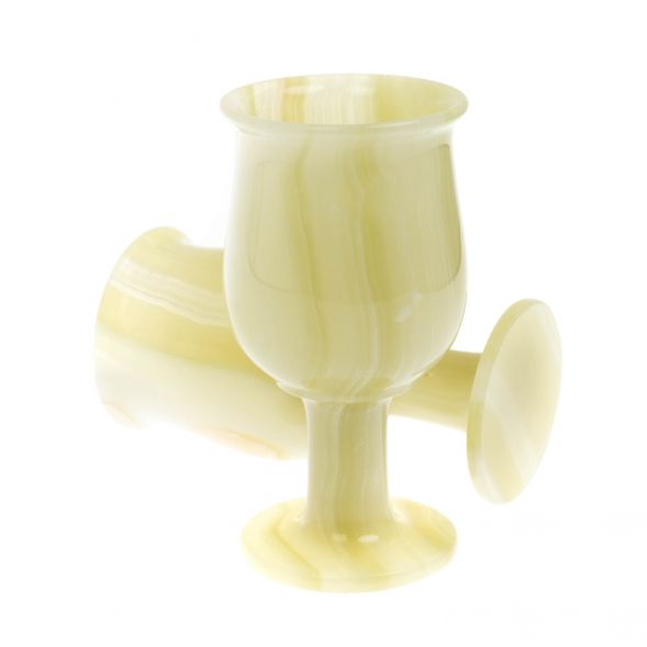 Набор фужеров 2 шт из оникса в футляре 7,5х14,5 см (3х8) 129201