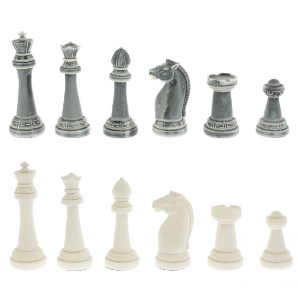 Шахматы &amp;quot;Стаунтон&amp;quot; из мрамолита / шабровский змеевик доска 40х40 см 129354