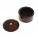 Шкатулка круглая из обсидиана 7,5х7,5х5,5 см 130000