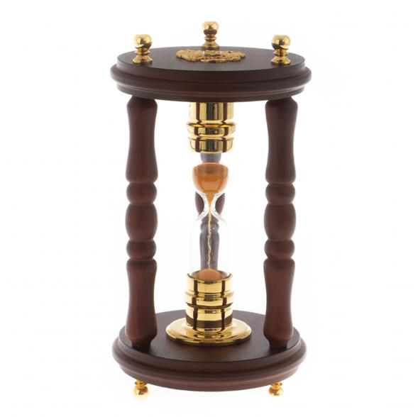 Декоративные песочные часы &amp;quot;Герб России&amp;quot; на 1 минуту в подарок врачу 